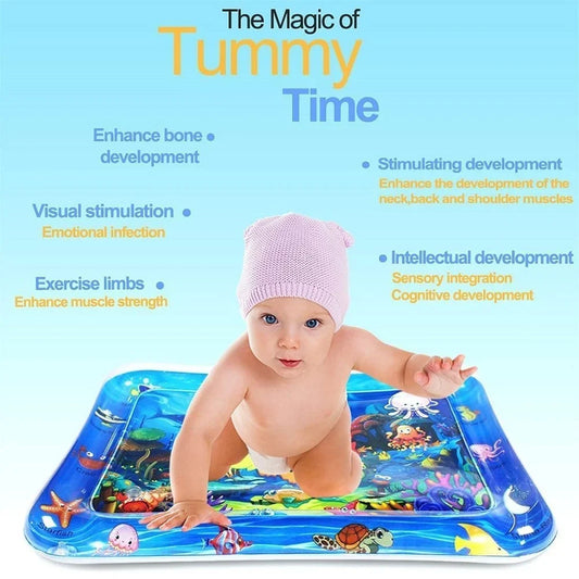 Tummy time water mat