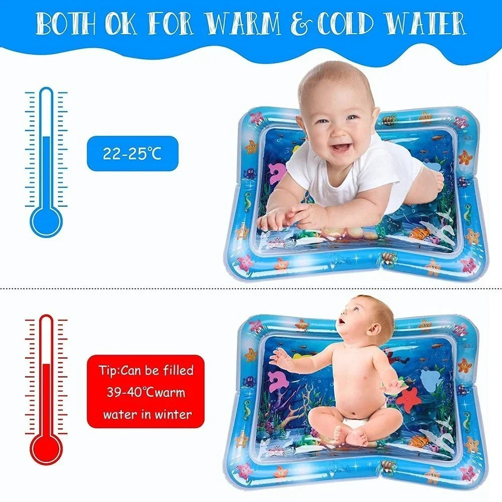 Tummy time water mat