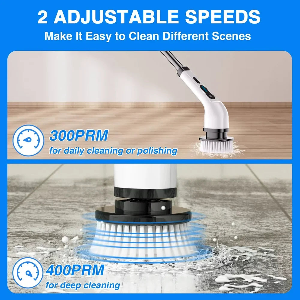 9 in 1 electric scrubber brush