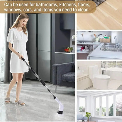 9 in 1 electric scrubber brush