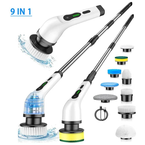 9 in 1 electric scrubber brush