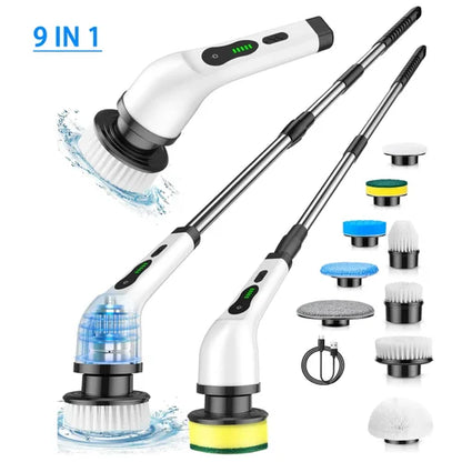 9 in 1 electric scrubber brush
