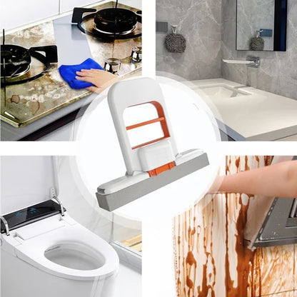Mini foldable sponge mop