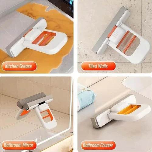 Mini foldable sponge mop
